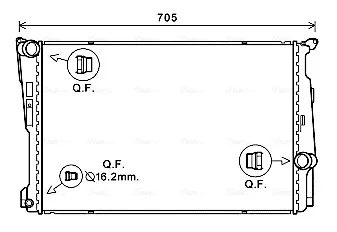 Радіатор охолодження двиг. X3 (F25), X4 (F26) Ava cooling BW2546