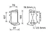 AVA BMW Оливний радіатор (без корпуса) 1 F20, 2, 3 F30, 4, 5 F10, X1 E84, X3 F25, X5 F15 2.0d AVA COOLING BW3553 (фото 1)