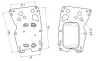 AVA BMW Оливний радіатор (без корпуса) 3 F30, 4, 5 F10, 6, 7 F01, X3 F25, X4 F26, X5 F15, X6 F16 3.0d 11- Ava cooling BW3627 (фото 1)