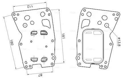 AVA BMW Оливний радіатор (без корпуса) 3 F30, 4, 5 F10, 6, 7 F01, X3 F25, X4 F26, X5 F15, X6 F16 3.0d 11- Ava cooling BW3627