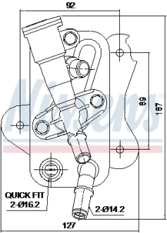 BMW Оливний радіатор 3 (E90), 5 (F10), 5 Touring (F11), 7 (F01, F02, F03, F04), X5 (E70), X6 (E71, E72) Ava cooling BW3660