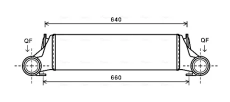 AVA BMW Інтеркулер X5 E53 3.0d 03- AVA COOLING BW4421