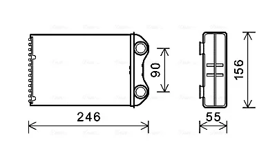 MINI Радіатор опалення MINI (R50, R53, R52) Ava cooling BW6426