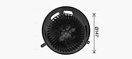 AVA BMW Вентилятор салона 1 E81/87, 3 E90, X1 E84, X3 F25, X4 F25, Z4 AVA COOLING BW8454
