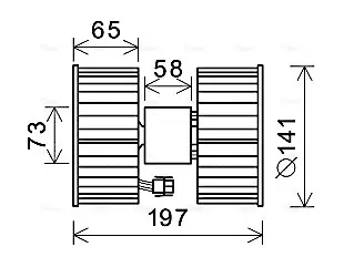 AVA BMW Вентилятор салону X3 (E83) 04- Ava cooling BW8483 (фото 1)