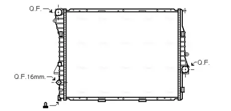 Радіатор BMW X5 4.6/4.8 01- (Ava) AVA COOLING BWA2276