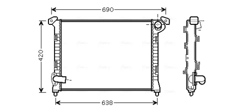 AVA MINI Радіатор COOPER TROPIC 1,6 AC 01- AVA COOLING BWA2314