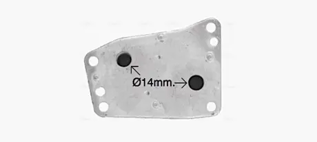 AVA CITROEN Масляний радіатор (без корпуса) C4 2.0 09-, C5 2.0 09-, JUMPER 2.0 15-, FORD, PEUGEOT AVA COOLING CN3327