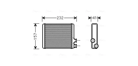 CITROEN радіатор опалення C3/C4/DS3 09 Ava cooling CN6286