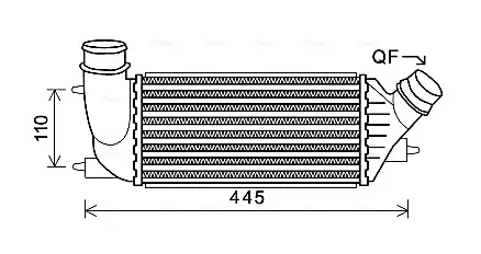 AVA CITROEN Інтеркулер C8, Jumpy, Fiat Scudo, Peugeot 2.0HDI 06- Ava cooling CNA4270 (фото 1)