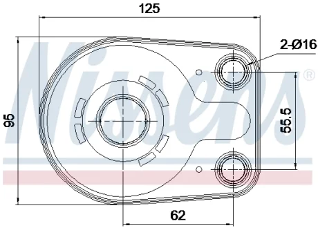 AVA CHRYSLER Оливний радіатор (без корпуса) Voyager IV 2.5/2.8CRD 00-, Jeep Cherokee Ava cooling CR3150