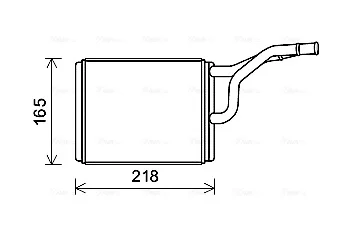 CHRYSLER Радіатор охолодження GRAND VOYAGER V 2.8 07-, 3.3 08-, 3.6 11-, 3.8 07 Ava cooling CRA6137