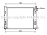 Радіатор охолодження двигуна Dokker 1.2 i + /+ AC 11/12- (AVA) AVA COOLING DAA2008 (фото 2)