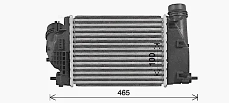 Інтеркулер Espace V, Grand Scenic IV, Kadjar, Megane IV, Talisman, Nissan Qashqai II, X-Trail 1.6dCi Ava cooling DN4469