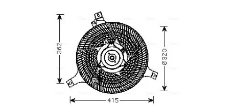 INFINITI Вентилятор радіатора FX 45 03 Ava cooling DN7530