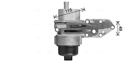 Радіатор масляний FORD TRANSIT 2.2/2.4 TDCi +06 (AVA) AVA COOLING FD3669H