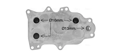 AVA FORD Оливний радіатор (без корпуса) Transit 2.2/2.4TDCi 06- Ava cooling FD3684