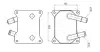 AVA FORD Оливний радіатор C-Max, Focus II, Galaxy, Mondeo IV 1.8TDCI 05- AVA COOLING FD3699 (фото 1)