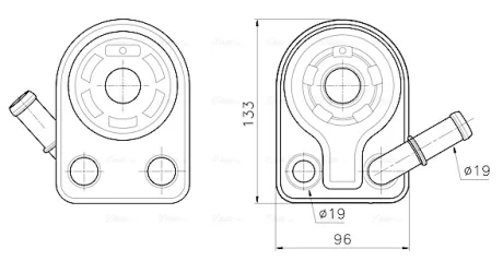 AVA FORD Оливний радіатор C-Max II, Focus III, Galaxy, Kuga II, Mondeo V 1.5 14- Ava cooling FD3701