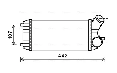 AVA FORD Інтеркулер C-Max II, Grand C-Max 1.6TDCi 10- Ava cooling FD4472