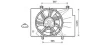 AVA FORD Вентилятор радіатора B-Max, Fiesta VI 1.25/1.6 08 Ava cooling FD7559 (фото 1)
