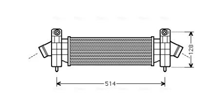 FORD Інтеркулер Mondeo III 2.0/2.2TDCi 00 Ava cooling FDA4341