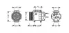 AVA FORD Компресор кондиц. C-MAX 2.0 TDCi 07-, FOCUS II 2.0 05-, KUGA I 2.0 TDCi 08-, VOLVO AVA COOLING FDAK378 (фото 1)