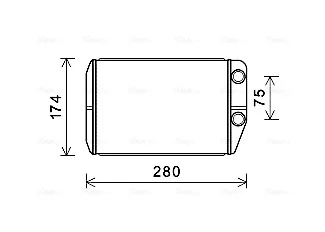 AVA CITROEN радіатор опалення Jumper, Fiat Ducato, Peugeot Boxer 06- AVA COOLING FT6410