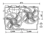AVA CITROEN Вентилятор радіатора двиг. (з дифузором) JUMPER II 2.2 06-, 3.0 06-, FIAT, PEUGEOT Ava cooling FT7584 (фото 1)
