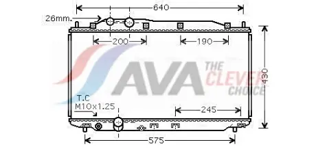 AVA HONDA Радіатор системи охолодження двигуна Civic VIII 1.8 07- AVA COOLING HD2191