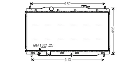 AVA HONDA Радіатор охолодження двиг. CR-V IV 2.0/2.4 12- Ava cooling HD2307