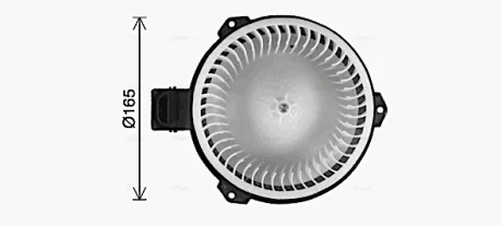Вентилятор радіатора CR-V III 06-, CROSSTOUR 12- Ava cooling HD8327