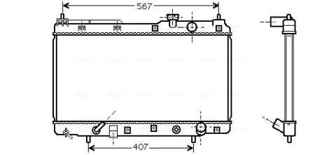 AVA HONDA Радіатор сист. охолодження двиг. CR-V I 2.0 95- Ava cooling HDA2104