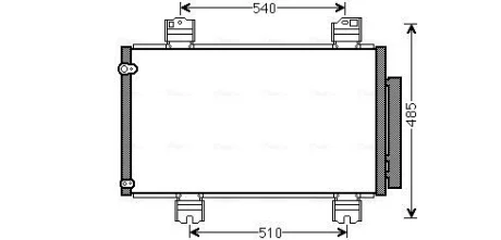 HONDA Радіатор кондиціонера (конденсатор) ACCORD VIII 2.2 i-DTEC 08 Ava cooling HDA5236D