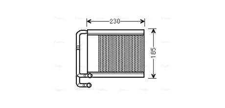 Радіатор опалення I40 1.6, 1.7, 2.0 11- Ava cooling HY6313