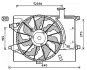 AVA HYUNDAI Вентилятор радіатора Elantra 1.6 11-, Kia Cerato 1.6/2.0 13 Ava cooling HY7567 (фото 1)
