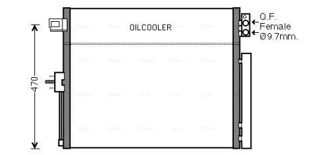 AVA JEEP Радіатор кондиціонера (конденсатор) з осушувачем Grand Cherokee IV 3.0/6.4 10- AVA COOLING JE5061D