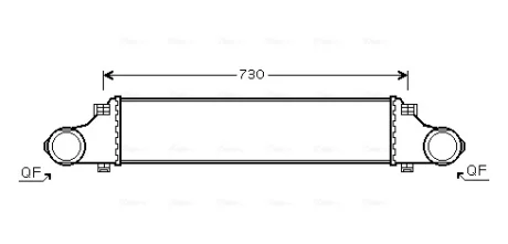 Інтеркулер W211 200/220CDI 02- Ava cooling MS4410