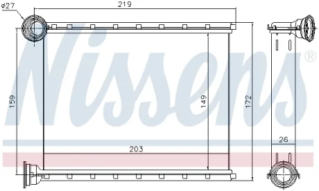 DB Радіатор опалення X166, W166 Ava cooling MS6810