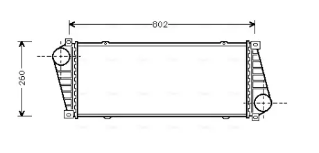 Інтеркулер MB SPRINTER 2.9TD 95- (AVA) AVA COOLING MSA4217