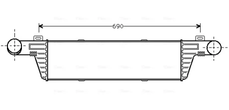 Інтеркулер W210 2.0/2.9TD Ava cooling MSA4224