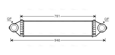 AVA DB інтеркулер W169/B245 2.0CDI 04- Ava cooling MSA4368
