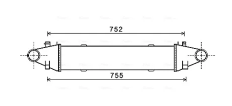 DB Інтеркулер W204 C180/350CDI 07 Ava cooling MSA4525