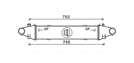 AVA DB Інтеркулер W204/212 09- Ava cooling MSA4556
