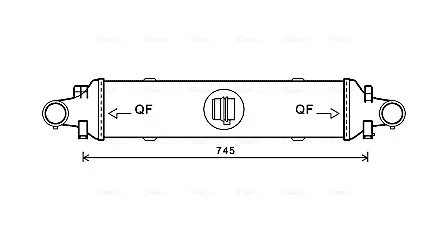 AVA DB Інтеркулер W204/212 09- AVA COOLING MSA4593