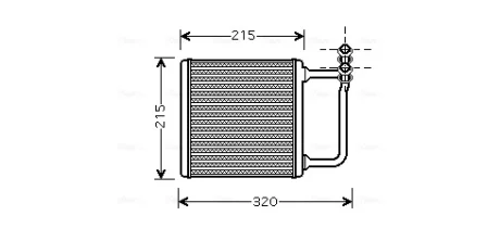 DB радіатор опалення W211 02 Ava cooling MSA6451