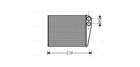 DB Радіатор опалення W169, W245, MINI Ava cooling MSA6465