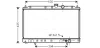 AVA MITSUBISHI Радіатор системи охолодження двигуна COLT IV 1.6-2.0 92-, GALANT VII, LANCER IV AVA COOLING MT2064 (фото 1)