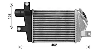 AVA MITSUBISHI Інтеркулер L200 / TRITON 2.5 DI-D 05- AVA COOLING MT4283
