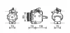 MITSUBISHI Компресор кондиціонера COLT VI 1.1, 1.3, 1.5 04 Ava cooling MTAK224 (фото 1)